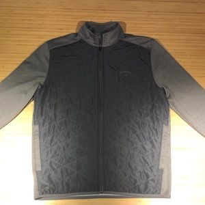 Callaway Gray Full-Zip Opti-Shield Quilted Jacket